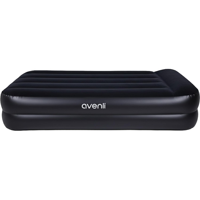 Надувний матрац Avenli для 1 особи з вбудованим насосом 195x96x46 см - самонадувний, флоксований, для кемпінгу та дому