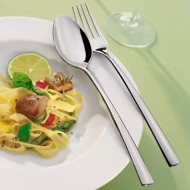 Villeroy & Boch Piemont Tableware Set for up to 6 people, 24-piece, Stainless Steel