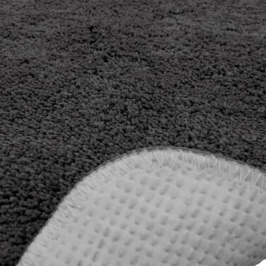 Brandsseller Bath Mat Set - 2 Piece Set (50x80cm & 45x50cm) - Green & Black