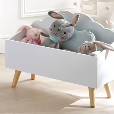 Atmosphera - Wolke Children's Chest - White. White L. 58 x W. 45 x H. 28 cm White