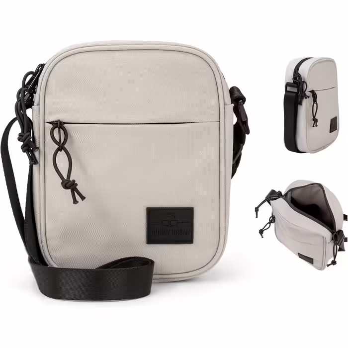 Johnny Urban Crossbody Bag Men & Women Small Beige - Luis - Small Bag to Wear Across the Body for Leisure & Vacation - Sporty Shoulder Bag - Water-Repellent (Sand)