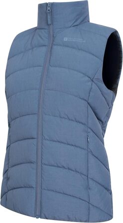 Жіночий жилет Mountain Warehouse Opal з утеплювачем - легка терможилетка, кишені на блискавці, водовідштовхувальний (32, Синій)