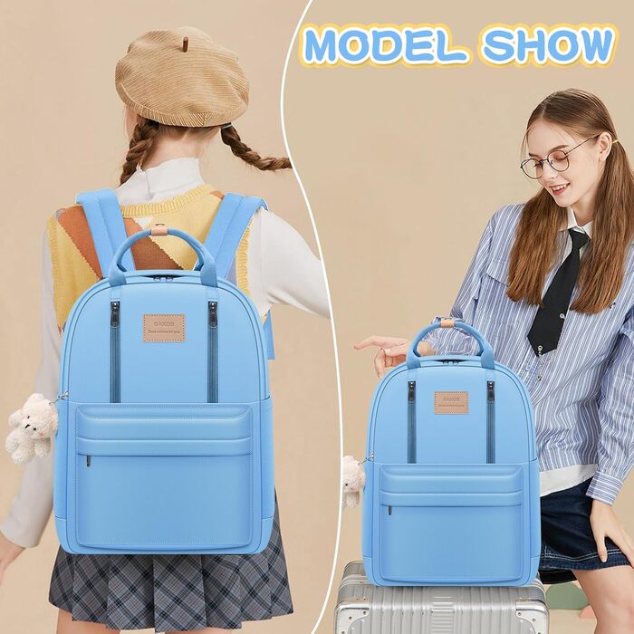 GAXOS Сумка-рюкзак для школи: стильний рюкзак для жінок та дівчат, білий, у корейському стилі