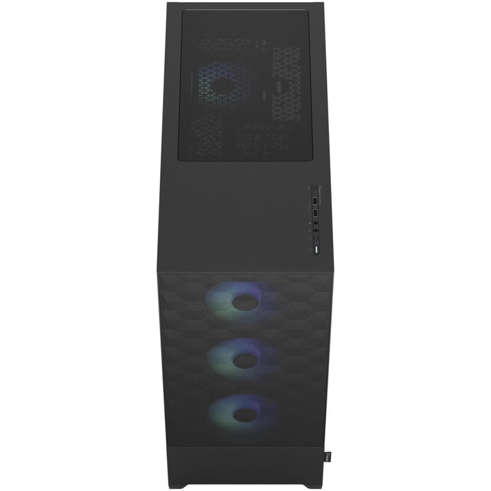 Корпус для ПК Fractal Design Pop Black з темперованим склом та сіткою Honeycomb Mesh - RGB, XL, для геймінгу