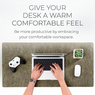 Підкладка на стіл повстяна з мохом (декоративний мох) – захист від подряпин, офісний декор