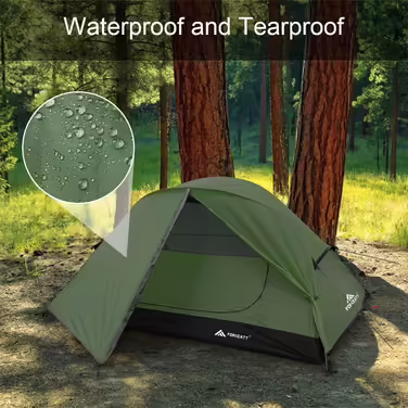 Forceatt Tent for 2 and 3 people, 4-Season | Ultralight for Camping, Backpacking, Hiking, and other Outdoor Activities | Double Doors, Waterproof, Easy to Set Up and Carry.