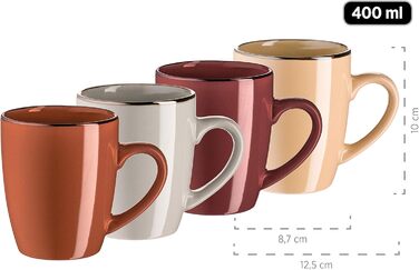 MÄSER Fresh (Nature) - Набір посуду з металевим бордюром (16 предметів)