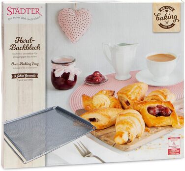Städter - Baking Series - Perforated Baking Sheet - 40 x 35 cm - High-quality non-stick coating