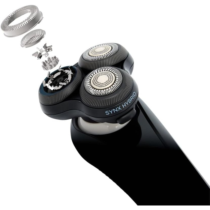 Електричний чоловічий бритва Remington X5 з гібридною системою SynX та тримером, Rotationsrasierer XR1755, чорний