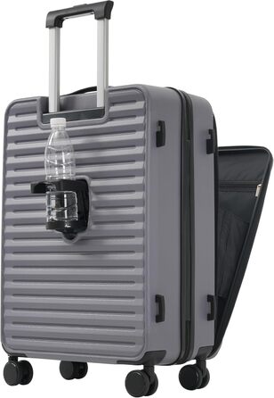 Набір валіз Merax TSA: 3 валізи (M, L, XL) з TSA-замком, телескопічним ручками та 4 колесами, чорний колір, PP-матеріал