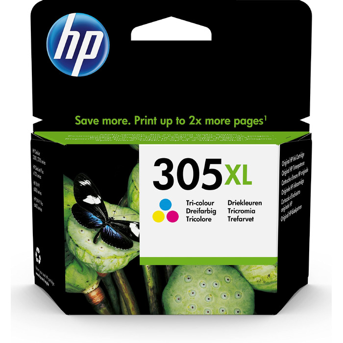 Оригінальний картридж HP 305XL (3YM63AE) кольоровий: блакитний, пурпуровий, жовтий