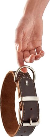 Нашийник для собак HUNTER AALBORG SPECIAL, шкіряний, міцний, комфортний (XS-S), темно-коричневий