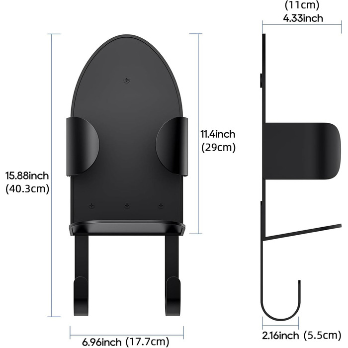 Кріплення для прасувальної дошки на стіну TJ.MOREE, чорний колір
