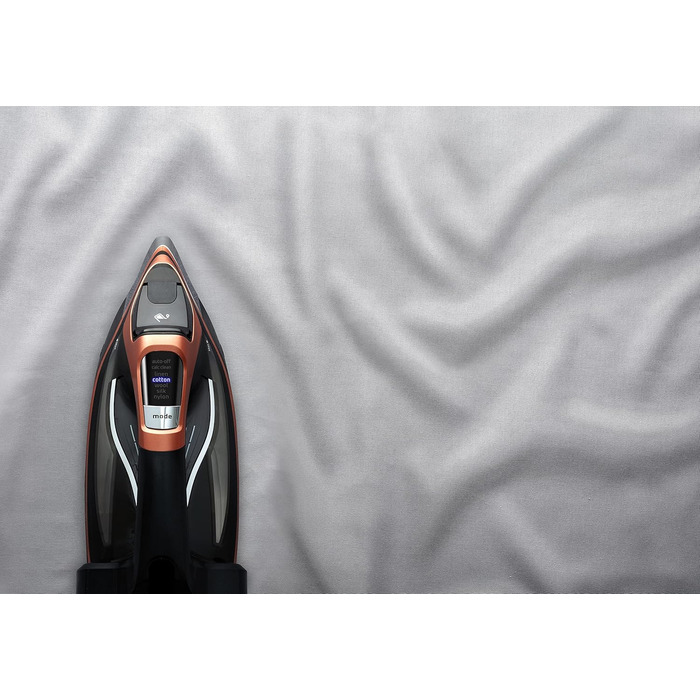 Rowenta DW9510 Steamforce Pro Steam Iron | 3200 Watts | Pump System | 75 g/min continuous steam output | 300 g/min steam boost | 2 steam settings | 350 ml water tank | Black/Copper 300g/min steam boost - Rowenta's most powerful