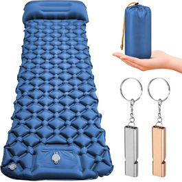Isomatte HVIERO самонадувна, туристична, для кемпінгу, ультралегка, блакитна