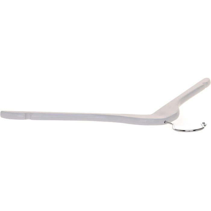 Дерев'яні вішаки для одягу Quality Hangers, напіввигнуті плічка з масиву дерева з поворотним гачком для піджаків та суконь, білі, 20 шт.