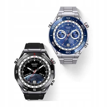 Чоловічий смартгодинник Smart-Trend SMARTWATCH PRO SILVER, чорний