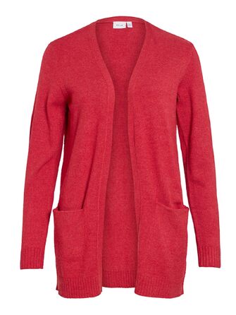 Кардиган Vila Feale VIRIL Basic Savvy Red1 (L) - жіночий в'язаний кардиган