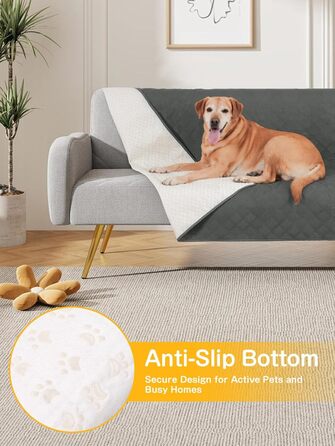 Водонепроникний килимок для собак, диванів та ліжок, захист від шерсті та подряпин, 152x203 см