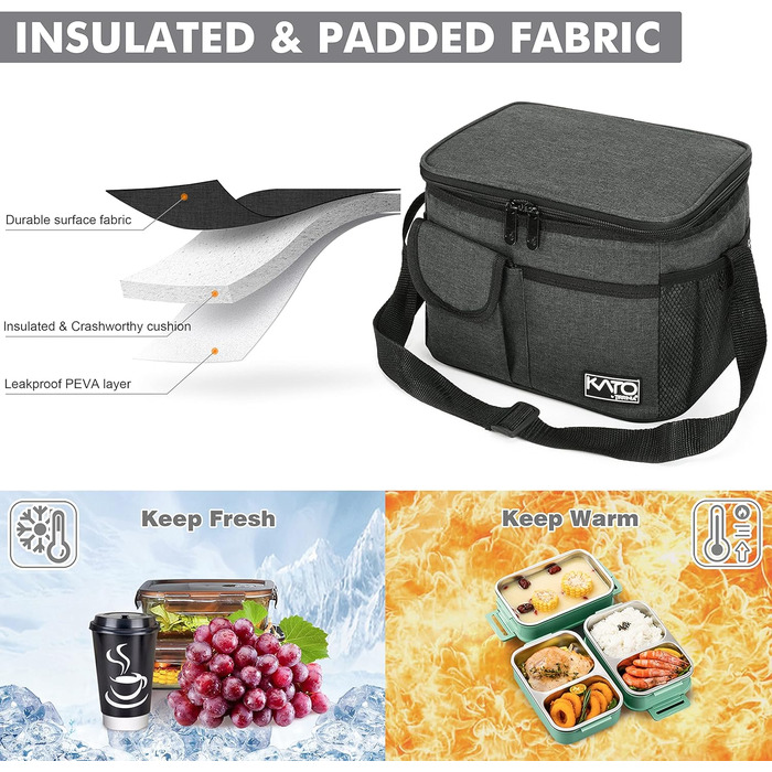 Термосумка Kato Tirrinia 17L для пікніків та подорожей: велика, водонепроникна, для 23 доз