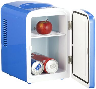Портативний міні-холодильник Rosenstein & Söhne: 4 літри, 12/230V, з функцією підігріву, блакитний