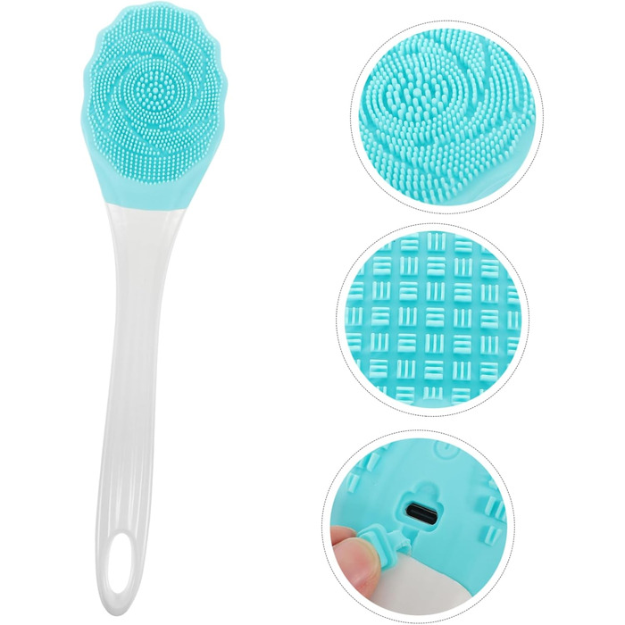Shower Brush with Handle – Electric Body Brush for Body Massage and Back Cleaning for Everyone