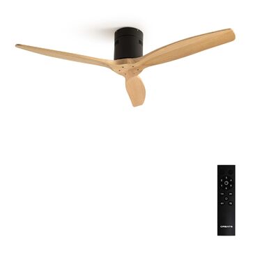 Вентилятор стельовий Windcalm M/ з ABS-пластику з пультом, 40W, тихий, Ø132cm, таймер 1-4 год, DC-двигун, режим літо/зима (декоративне дерево), без освітлення