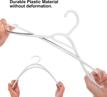 Пластикові вішалки для одягу, гнучкі, неслизькі, сірі, 30 шт.