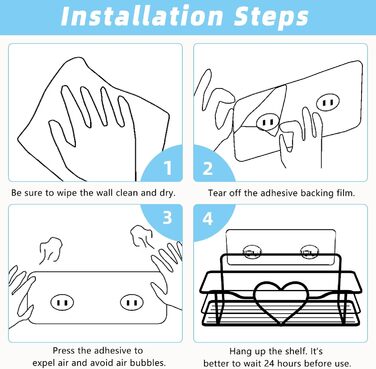 Двосекційна поличка для душу без свердління з 4 гачками, органайзер для шампуню та мила, поличка для ванної кімнати (11.5 см, білий)
