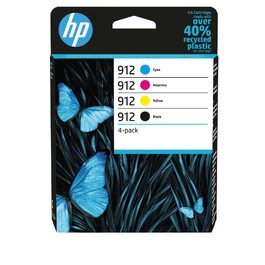 Комплект оригінальних картриджів HP 912 (6ZC74AE) Multipack: чорний, блакитний, пурпуровий, жовтий для принтерів HP OfficeJet 801x, HP OfficeJet Pro 802x