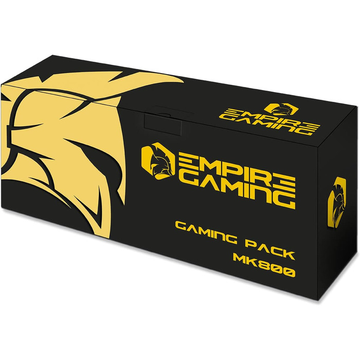 Бездротовий ігровий набір клавіатури та миші EMPIRE GAMING Armor RF800 - RGB підсвітка, 4800 DPI, QWERTZ (DE) - сумісний з PC, PS4, PS5, Xbox, Mac (білий)
