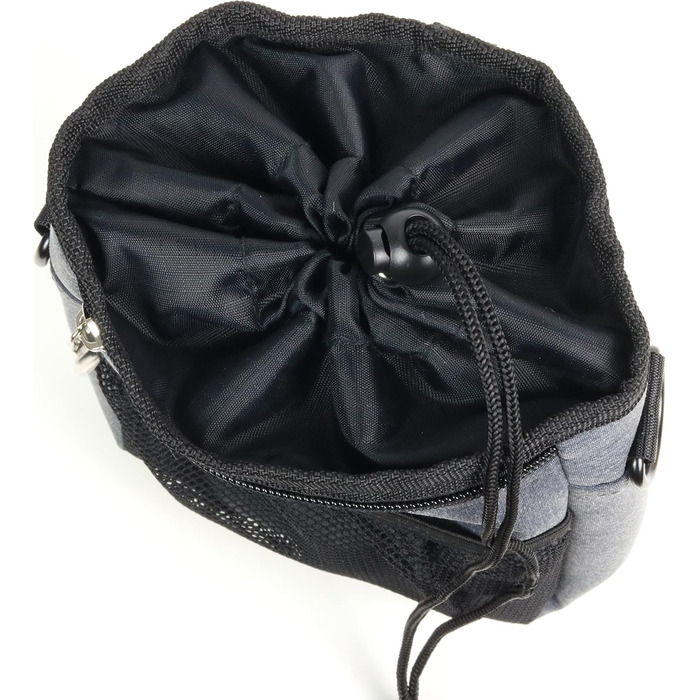 Мішок для ласощів для собак - міцний та водовідштовхувальний аксесуар для прогулянок та тренувань (Чорний) Black Edition