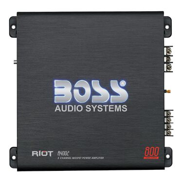 Сабвуфер BOSS Audio Systems R4002, 800 Вт, 2-канальний, чорний