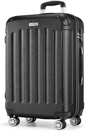 Набір валіз Merish 3шт. з жорстким корпусом, коліщата-двоєколіща, 9 кольорів (включно з чорним)