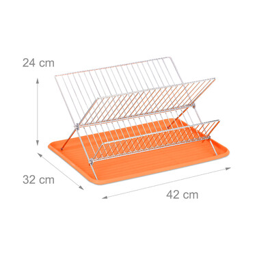 Relaxdays Dish Drainer with Drip Tray