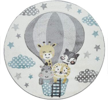 Дитячий килим Paco Home для хлопчика та дівчинки, короткий ворс, Райдуга, Ферма, Єдиноріг, Метелик, Заєць, 80x150 см