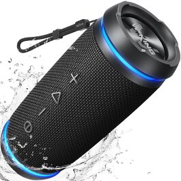 W-KING Bluetooth колонка 36W: Портативна бездротова колонка з 360° звуком, IPX6 водонепроникна, AUX, 30 год автономії, для дому, вулиці, вечірок, подорожей