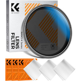 Фільтр ND K&F Concept Nano-K Serie 67mm, змінний (ND2-32, 1-5 ступенів затемнення)