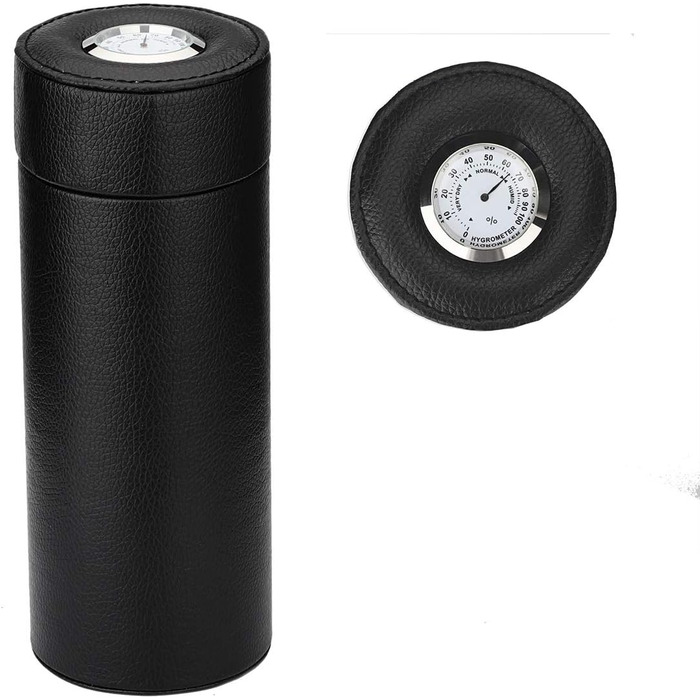 Сумка-гумодор для сигар з кедрової деревини, шкіряна, переносний, з гігрометром, зволожувач повітря, прямокутна