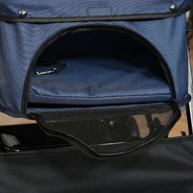 PawHut Buggy для собак та котів: зручний візок для вигулу домашніх тварин, блакитний, 76,5 x 52 x 95 см