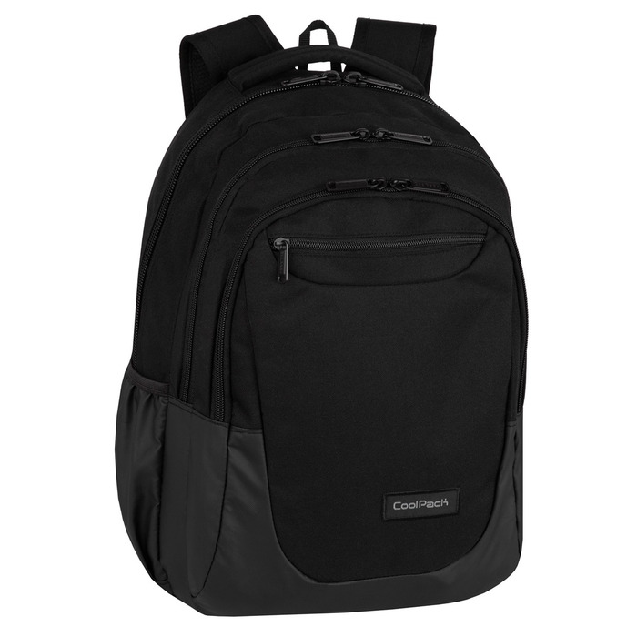 Великий місткий підлітковий шкільний рюкзак Soul Black CoolPack, чорний