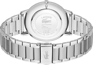 Годинник чоловічий Lacoste Crocorigin Analog Quartz срібний - сталевий або шкіряний браслет