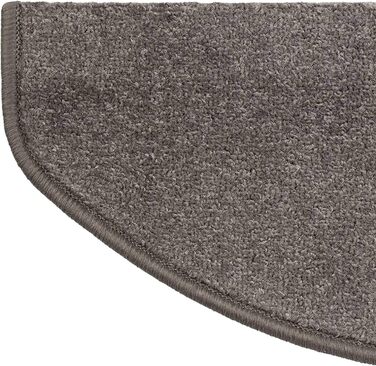 Casa Pura Dynasty Velour Non-Slip Stair Treads - 15 Piece Set - Anthracite Grey