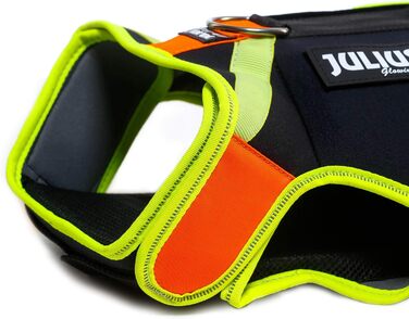 Жилет для собак Julius-K9 IDC 3в1, чорний та неоновий, розмір L (1 шт.)