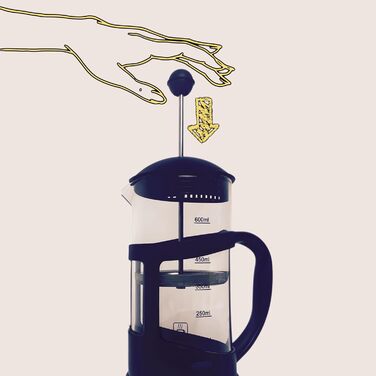 Френч-прес Nozzy, 350 мл, невелика кавомашина