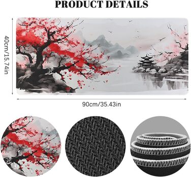 Килимок для миші ігровий XXL 900x400 мм, з антиковзким покриттям, водонепроникний, для ПК, MacBook, Laptop