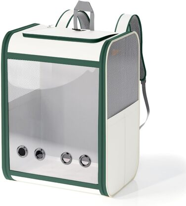 Рюкзак-переноска для котів та собак SWIHELP, зелений: безпечний та зручний для подорожей