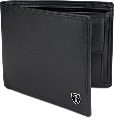 TRAVANDO Wallet for Men - Large, TÜV RFID Certified, Bi-Fold Wallet with 13 Card Slots, Coin Pocket, Oslo Wallet