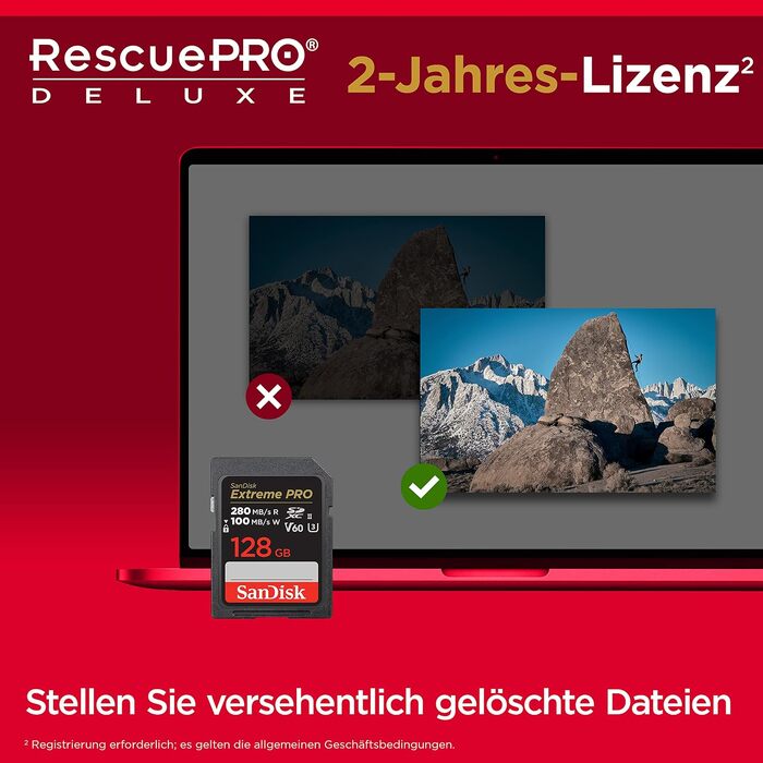 Карта пам'яті SanDisk Extreme PRO SDXC UHS-I 256 GB (V30, U3, 200 MB/s) для 4K UHD відео