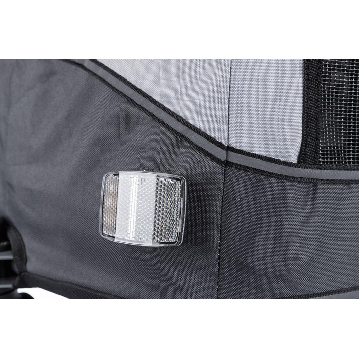 Дитячий велосипедний крісло-переноска TRIXIE для собак до 30 кг, відбиваючий, з функцією складання, з подушкою та кріпленням